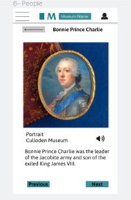 Collection screen for a painting of Bonnie Prince Charlier.