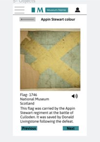 Collection screen for the Appin Stewart flag